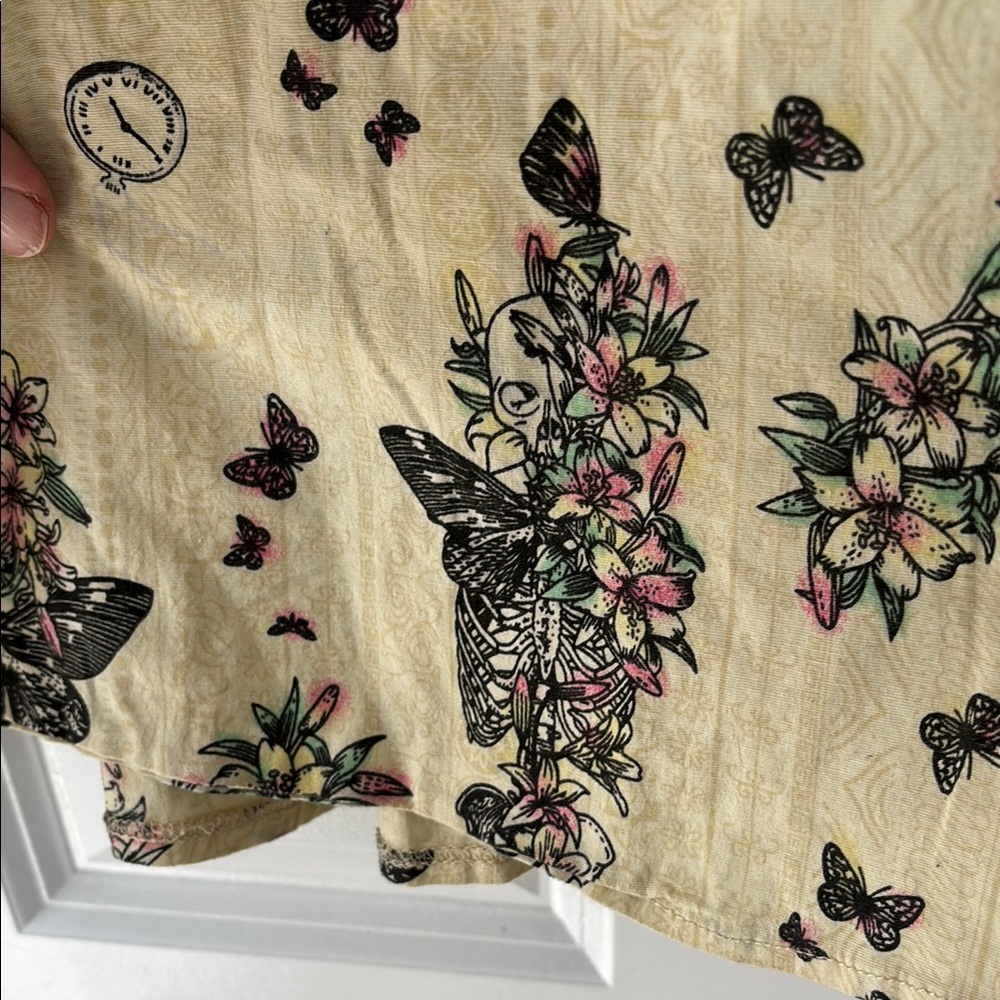 Hell Bunny Skull and Floral Pinup Sundress - Picture 5 of 9